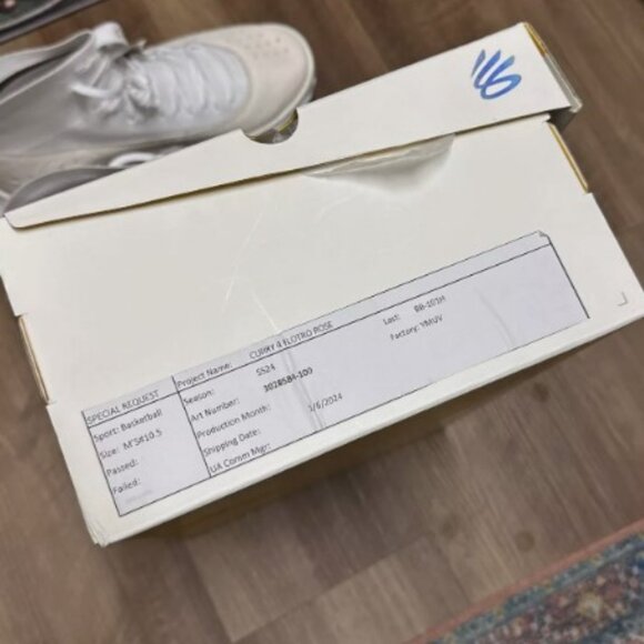 DS SAMPLE CURRY 4 FLOTRO ROSES PE PROMO WHITE SZ 10.5 mvp i iv finals ii 2 main image 9